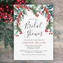 Search for holiday bridal shower invitations Watercolor