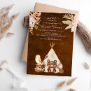 Search for teepee baby shower invitations Boho