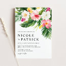 Search for tropical wedding invitations hibiscus