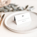 Search for black wedding place cards name and table cards