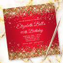 Search for red 90th birthday invitations Glamorous