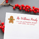 Search for gingerbread return address labels Modern