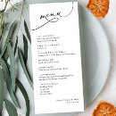 Search for black wedding menus Elegant