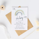 Search for rainbow baby shower invitations blue