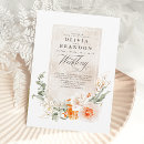Search for gold and coral wedding invitations Couple