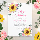 Search for sunflower baby shower invitations Pink