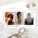 Search for hair stylist business cards Chic