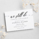 Search for we still do wedding invitations Black and white