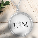 Search for monogram necklaces Black and white
