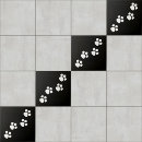 Search for paw print tiles White