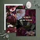 Search for moody wedding invitations Gold foil