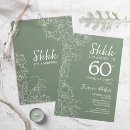 Search for green birthday invitations floral