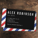Search for red business cards Hairdresser