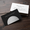 Search for instructor business cards black and white