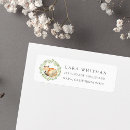 Search for fox return address labels Watercolor