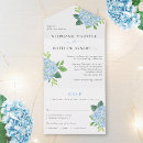 Search for blue watercolor wedding invitations All in one