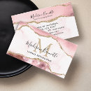 Search for agate business cards blush pink