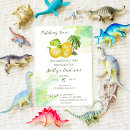 Search for watercolor dinosaur invitations Hatching soon