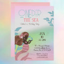 Search for black mermaid invitations Girly
