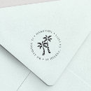 Search for palm tree rubber stamps Round