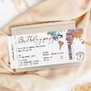 Search for boarding pass birthday invitations Adventure awaits