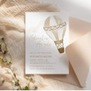 Search for hot air balloon baby shower invitations Gold