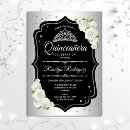 Search for silver and white invitations For her