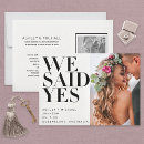 Search for wedding reception invitations eloped