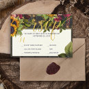 Search for sunflower wedding rsvp cards Elegant