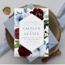 Search for dusty blue and burgundy weddings Watercolor floral