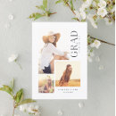 Search for modern graduation announcement cards Black and white