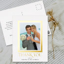Search for wedding thank you create a postcards Elegant