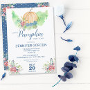 Search for pumpkin baby boy shower invitations Greenery