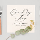 Search for rehearsal dinner napkins Black and white