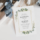 Search for forest green wedding invitations Green and gold