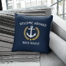 Search for boat pillows Welcome aboard