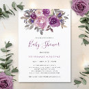 Search for mauve baby shower invitations Botanical