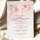 Search for pink first communion invitations Calligraphy
