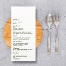 Search for black and white wedding menus Trendy