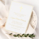 Search for first communion invitations Gold foil