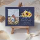 Search for navy graduation invitations Floral