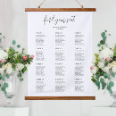 Search for wood wedding seating charts Calligraphy