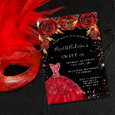 Search for masquerade invitations black