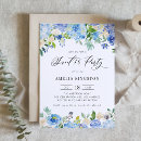 Search for blue sweet 16 invitations Watercolor