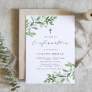 Search for girls confirmation invitations Watercolor