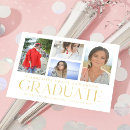 Search for photo collage graduation announcement cards trendy script