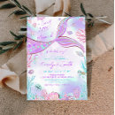 Search for little mermaid baby shower invitations Under the sea party