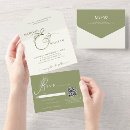 Search for ampersand wedding invitations Sage green