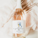Search for bridal shower wine labels Dusty blue