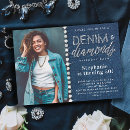 Search for bling invitations Denim and diamonds